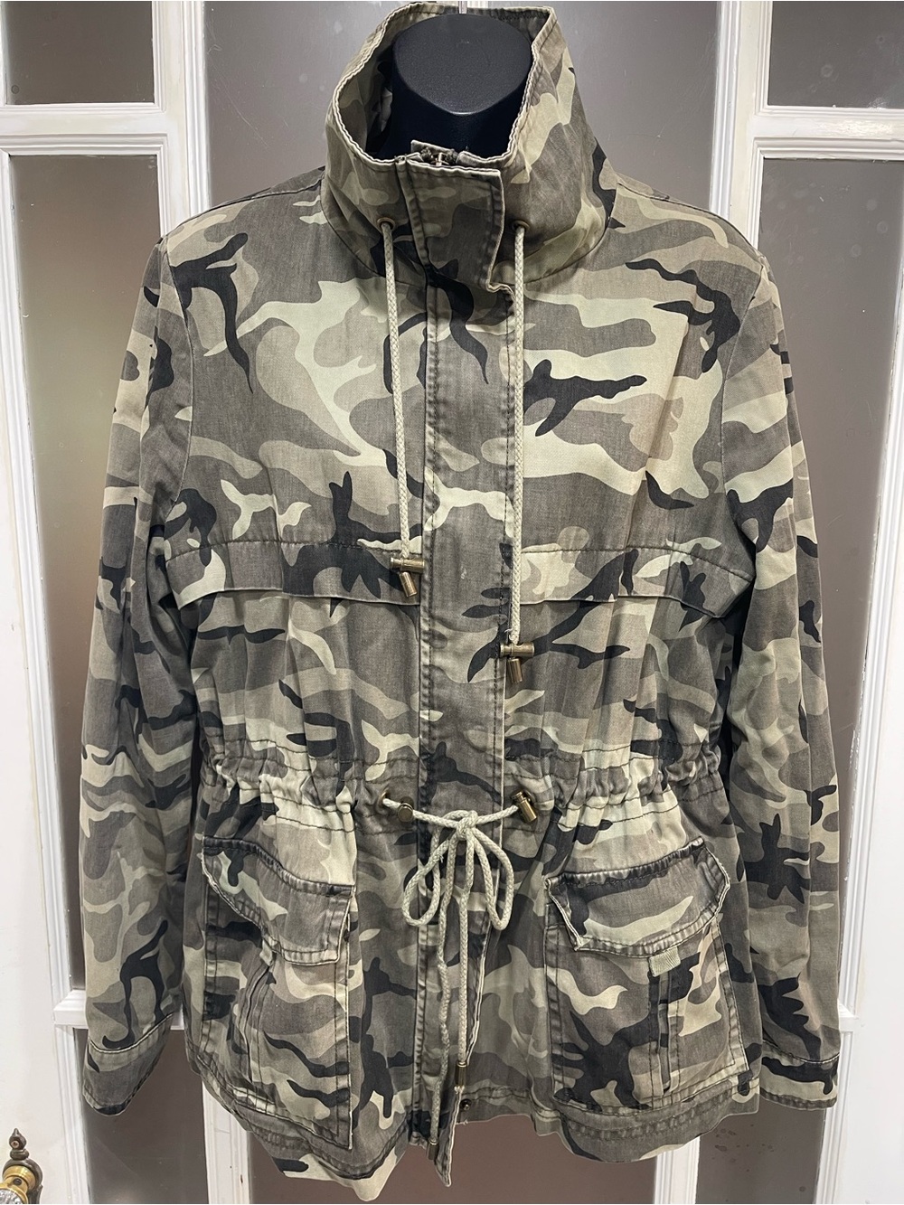 Women’s Camo Utility Anorak Jacket - Green Camouflage